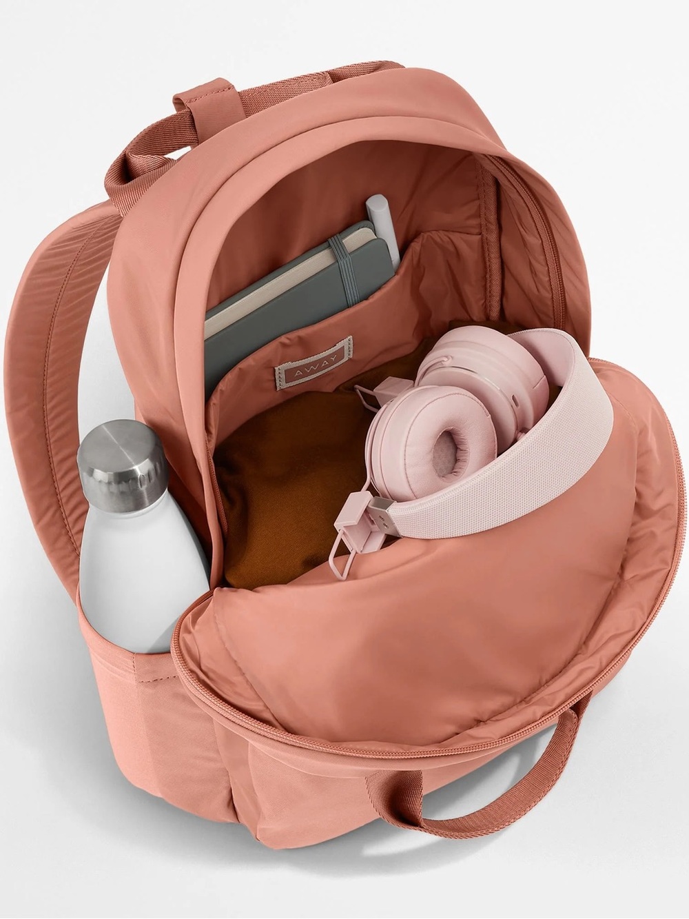 Away Featherlight Large Backpack in Clay Pink